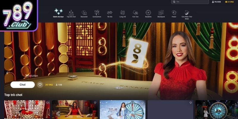 Evolution Casino 789Club – Sảnh Casino Online Đẳng Cấp 1 Khái quát về Evolution Casino và định hướng phát triển