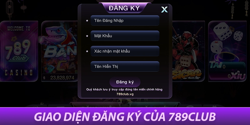 Giao diện đăng ký