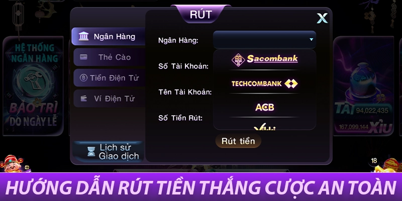 Hướng dẫn rút tiền thắng cược an toàn