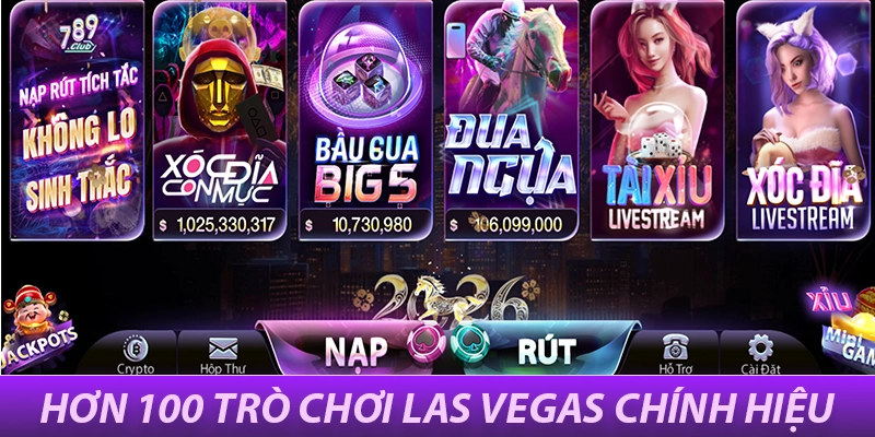 Kho trò chơi hơn 100 tựa game hấp dẫn